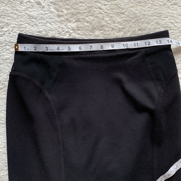 NEW! Madewell Black Ribbed Mini Skirt Size Small NWT - Picture 13 of 15